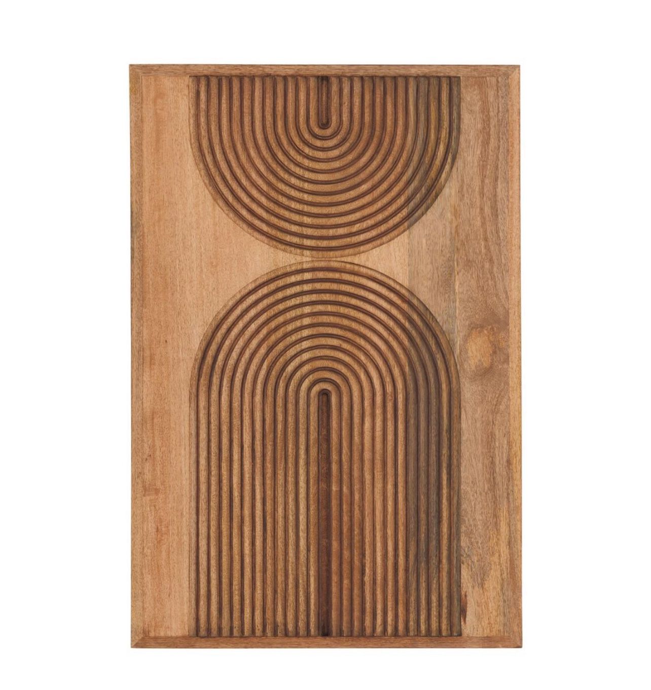 Natural Wood Arches Panel Wall Decor