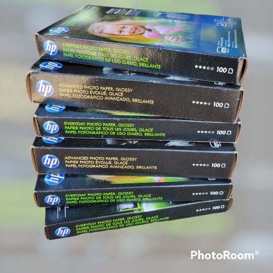 HP Glossy Photo Paper 6 Packages