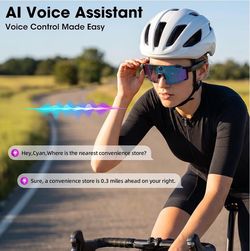 Ai sports / cycling sunglasses w/ camera