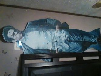 James Dean cardboard stand up figure, life-size movie store