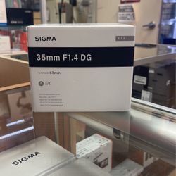 Sigma 35mm F1.4 For Canon Or Sony