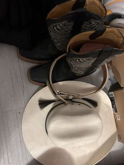 Cowboy Boots Hat Belt