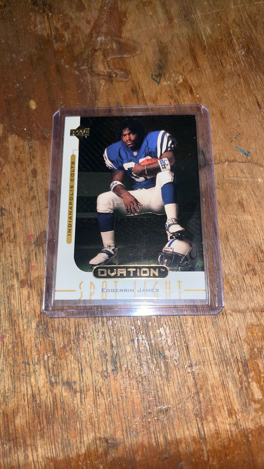 Upper Deck Edgerrin James Colts Football Card Rookie 