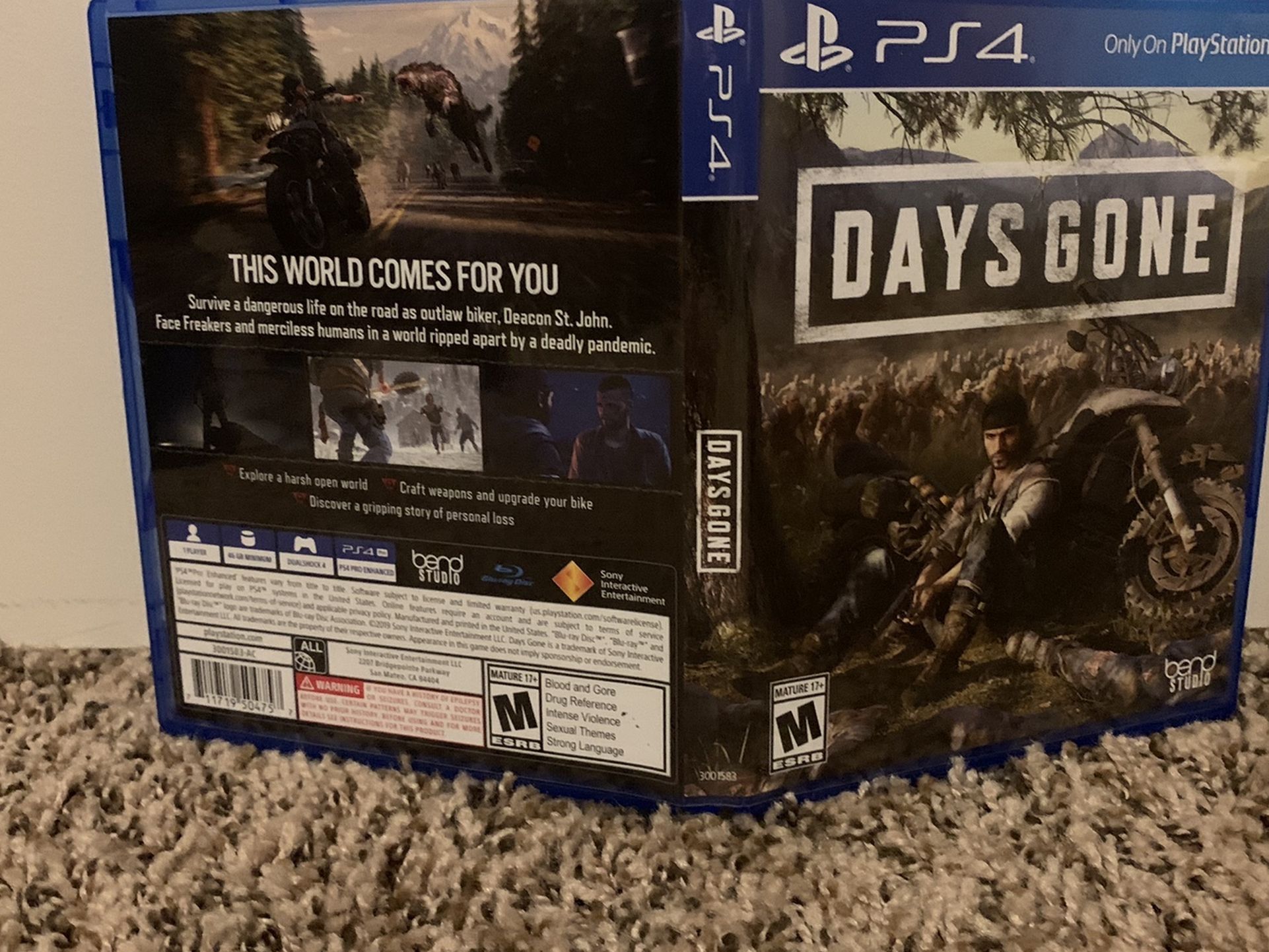 Days Gone Playstation 4