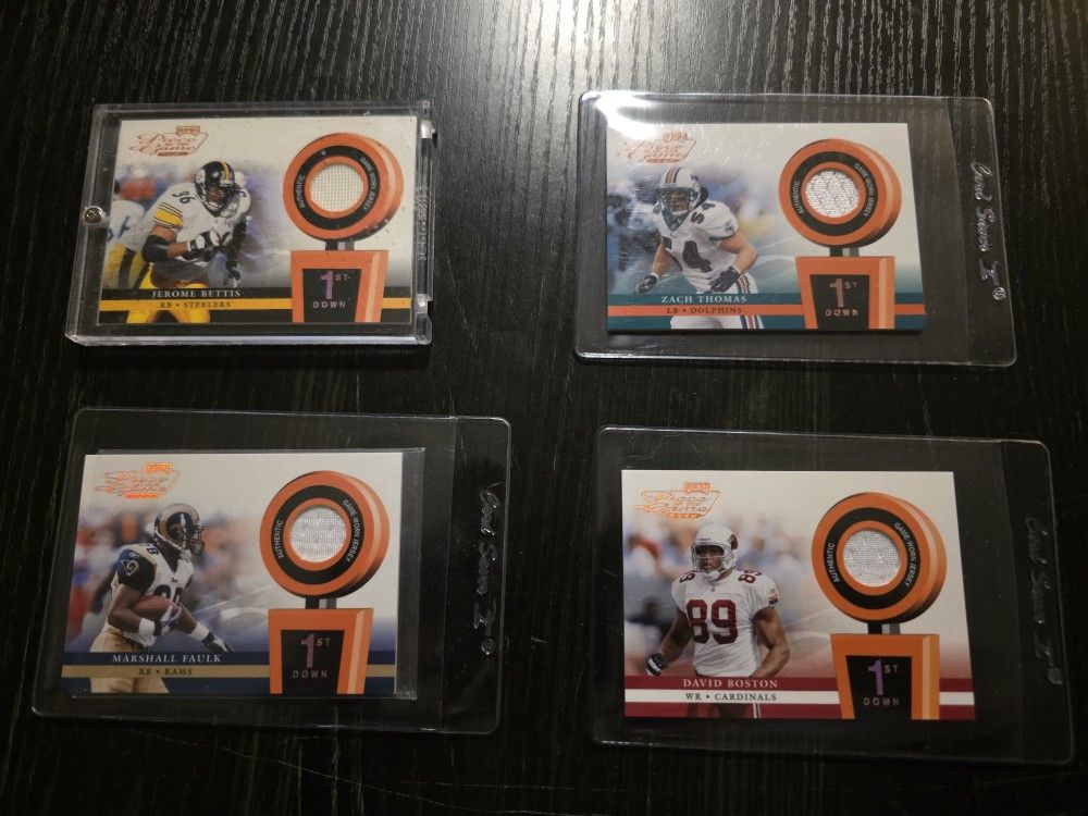 NFL limited Addition Touch Of The Game. Game Worn Jersey NFL Cards.