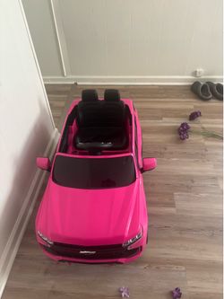Pink Tahoe Power wheel car