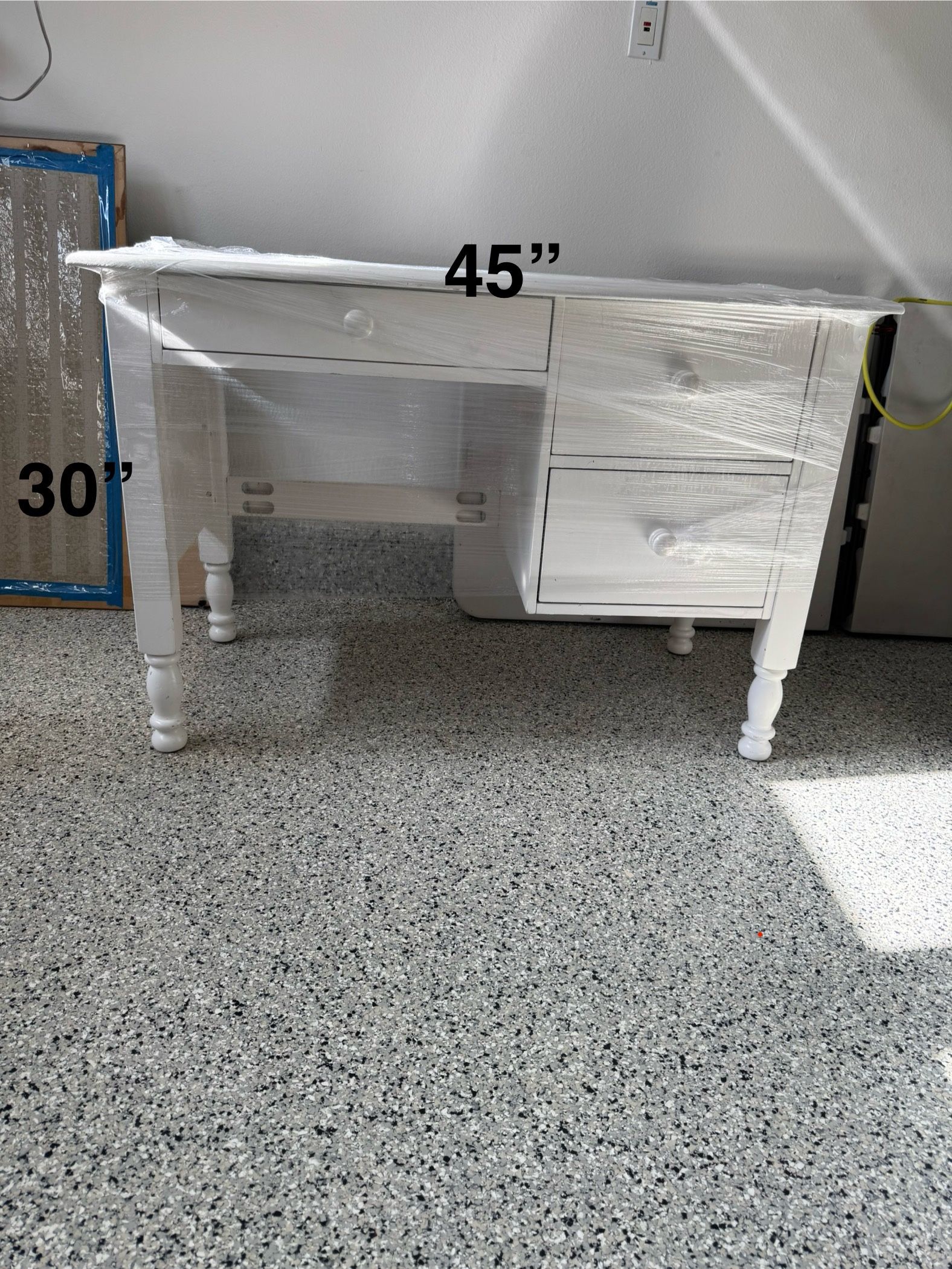 Desk, Bookshelf, Chest Of Drawers