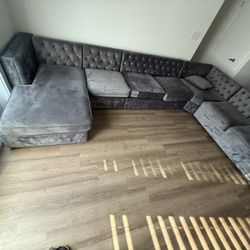 Grey sectional 