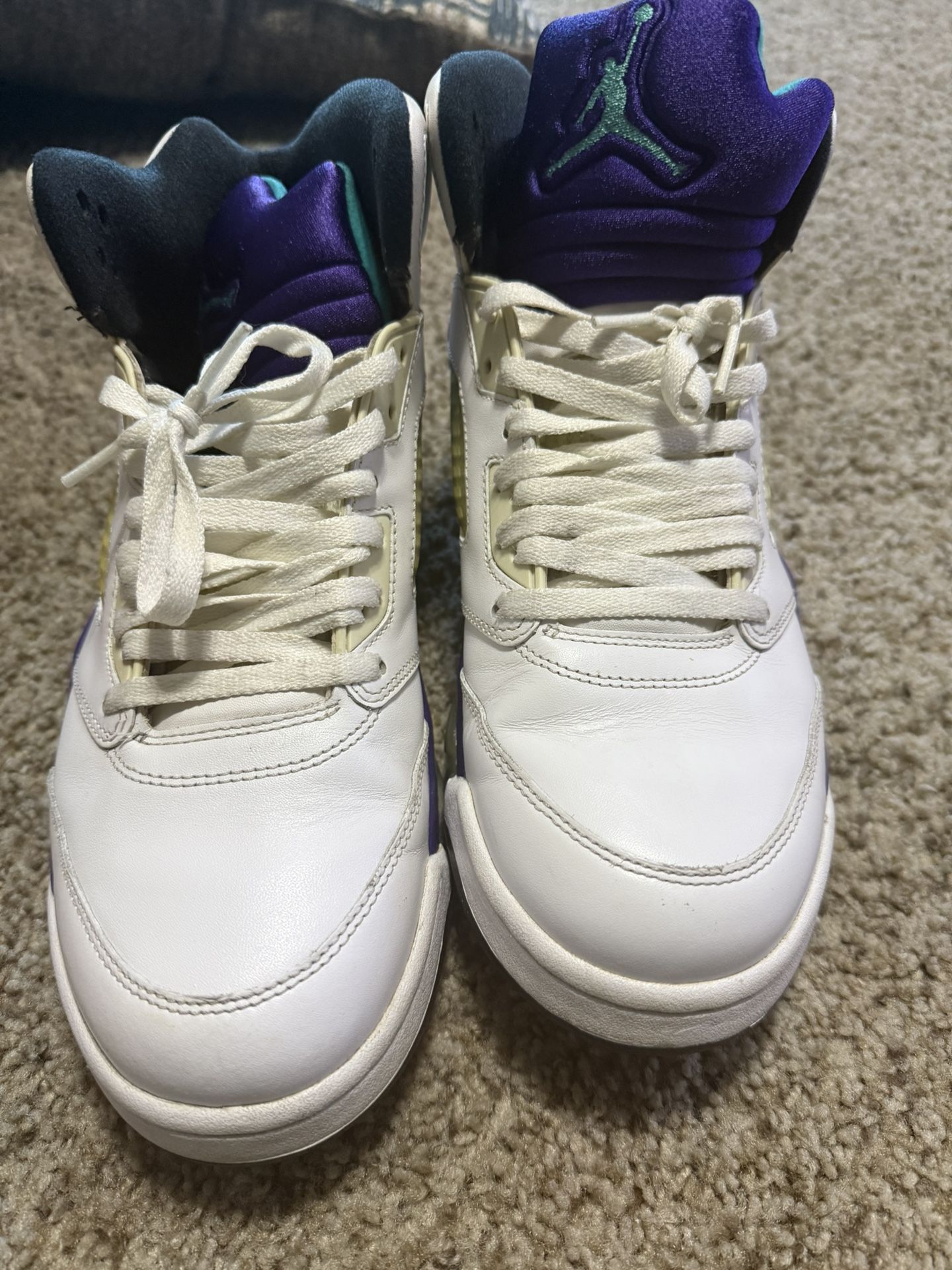 💜 Air Jordan 5 “White Grape” – Men’s Size 11 (6/10 Condition)