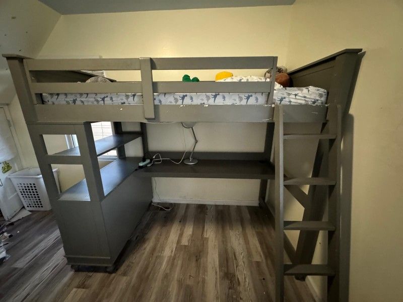 Kids Bed With Desk.