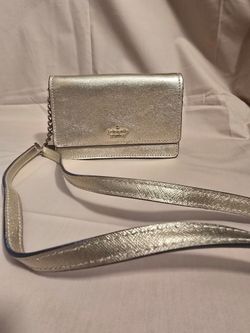 Kate Spade Metallic Gold Crossbody Bag - Designer Handbag