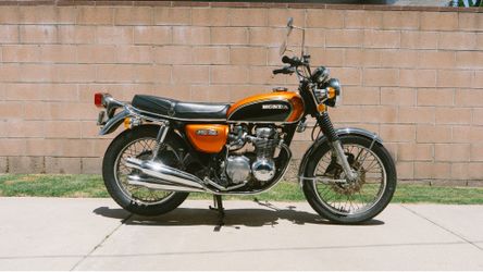 1973 Honda CB550  Time Travel is Real, and It’s Finished in Flawless Orange