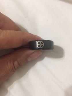 Black Pittsburgh Steelers Ring