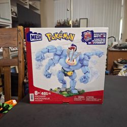 "NEW " Mega Construx Pokemon Machamp Building Set W/401 PCS, A Fighting-Type Pokemon Known For It's 4 Powerful Arms Ages 8+
