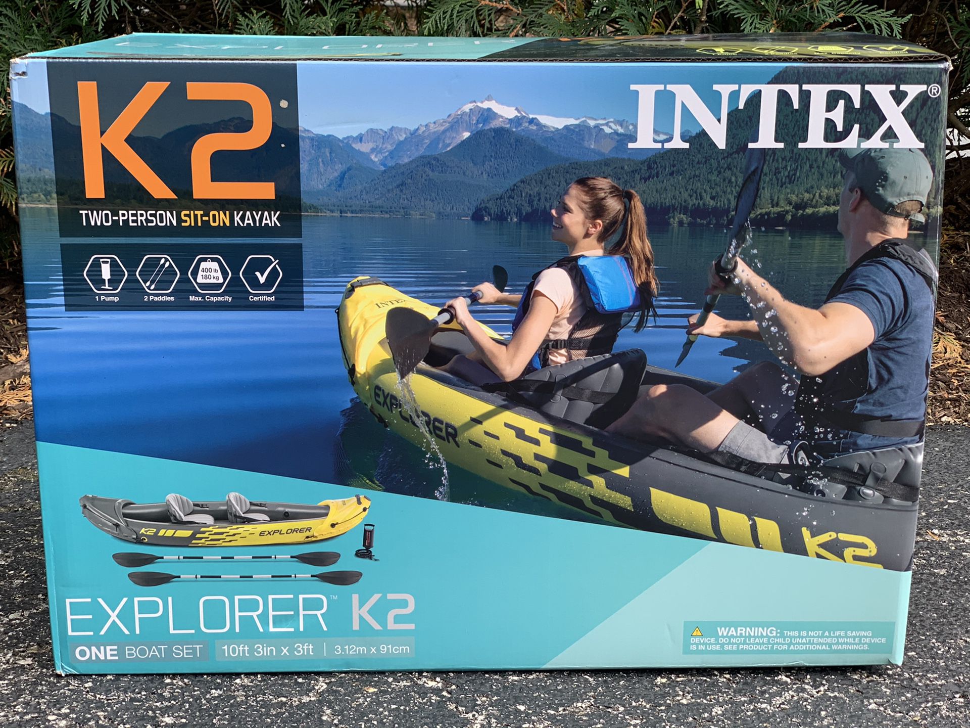 Inflatable Kayak - Explorer K2 (Two Person)