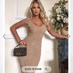 Fashion Nova Nude Dress