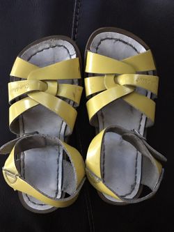 Yellow Saltwater Sandals.