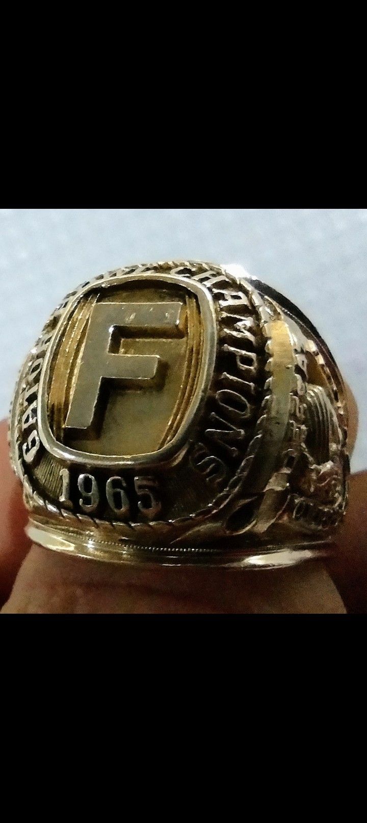 Seminoles 1965 Gator Bowl ChampionShip Ring 10k Gold 24.4 Gm