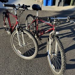 Trek Mountain Bikes - Large And Medium Frames