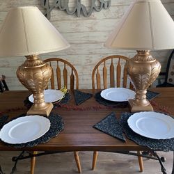Pair Livingroom Lamps With Shades
