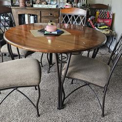 Heavy Iron Dining Table For 6