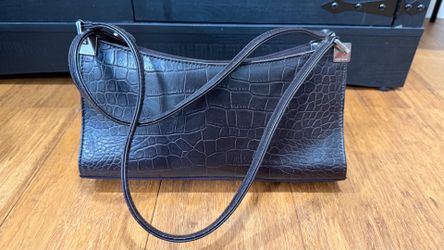 Nine West Brown Alligator pattern purse