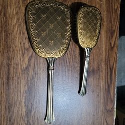 Vintage Brush And Mirror Set 