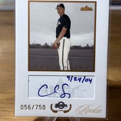 #91 Chris Saenz 2004 Fleer InScribed - Rookie Autographs #/750