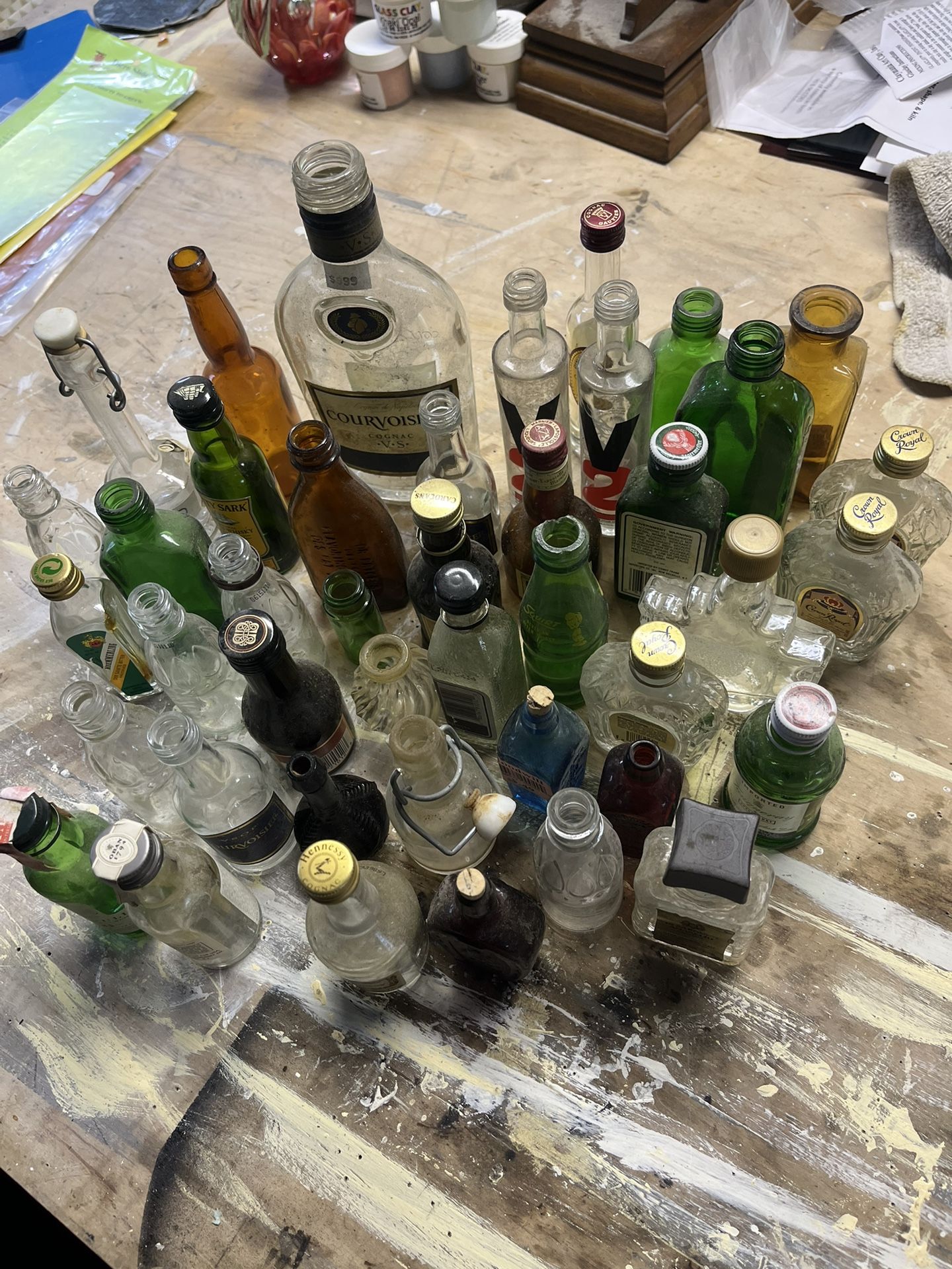 Small Colored Bottles