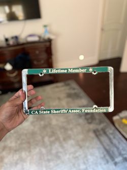 Lifetime CA State Sheriffs' Assoc. Foundation License Plate Frame