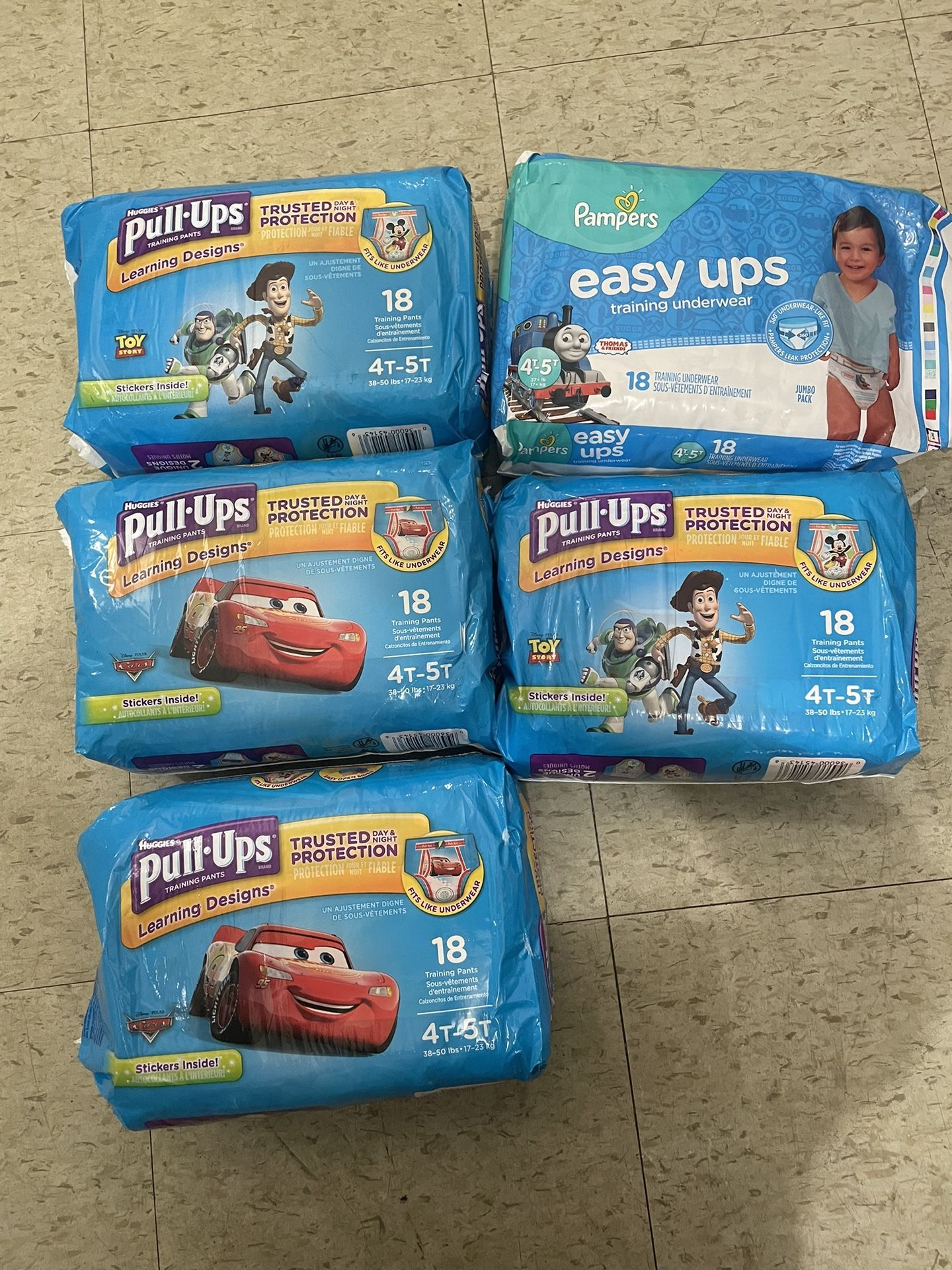 Pampers and Huggies Boy Pull Ups 4T - 5T Bundle for Sale in Philadelphia,  PA - OfferUp