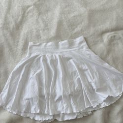 White Tennis Skirt 