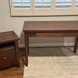 Office Desk With Filing Cabinet