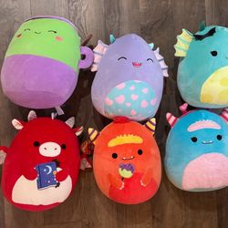 Lot of 6, 12” inch Halloween Squishmallow