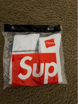White supreme socks (2pairs)