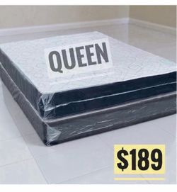 Queen Mattress Set $189 | Brand New
