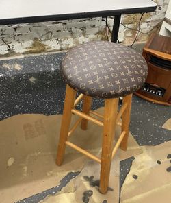 Authentic custom Louis Vuitton Stool