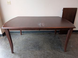 BEDARD Canadian Crafted Dark Wood Extension Dining Table