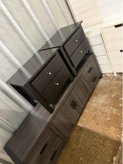 2 brown nightstand