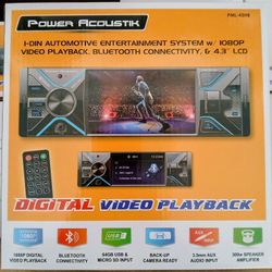 Power Acoustik Bluetooth Car Stereo Brand New In The Box  With Remote