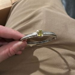 Sterling Silver Peridot Bracelet