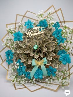 Handmade Money Bouquet Birthday Gift Arrangement