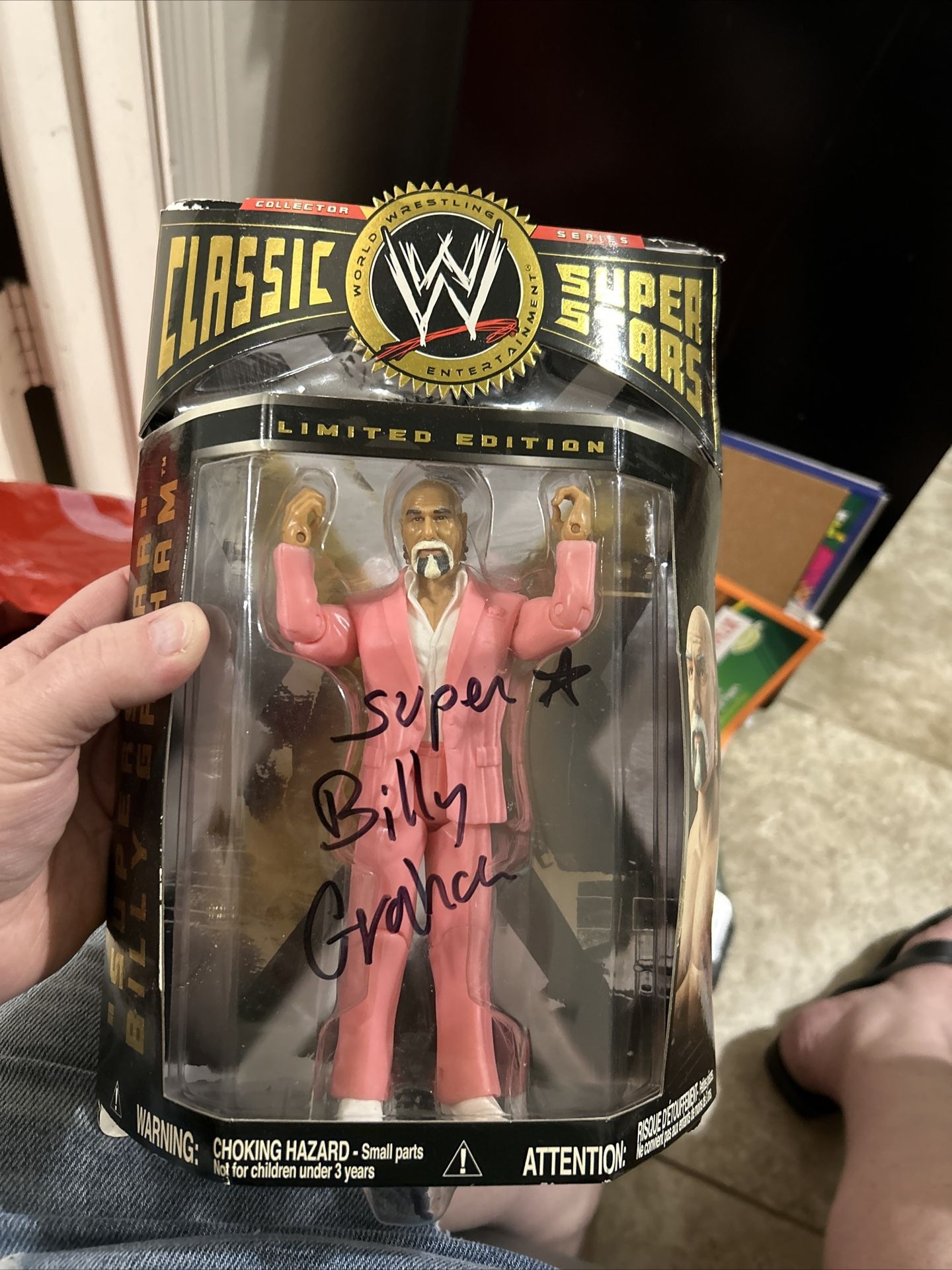 Super Star Billy Graham Autographed Action figure 