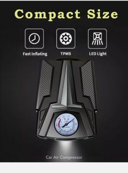 Tire Inflator Car Air Pump Compressor Electric Portable Auto 12V Volt 150 PSI