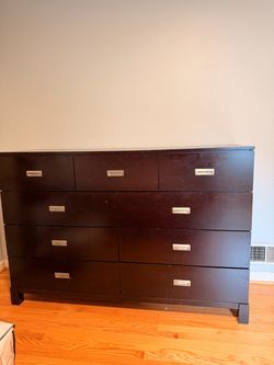 9 Drawer Wood Dresser