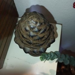 Cast Iron Vintage Pine Cone/ Paperweight 