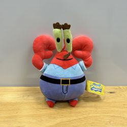 SpongeBob SquarePants Mr. Krabs Plush Nickelodeon Viacom Good Stuff 7” 2022