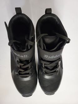 Riddell Matador Mid-Top  Football Cleats Black Men's Si,e 7.5 172538