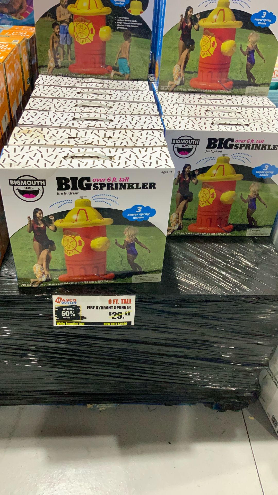 6 Ft Tall Fire Hydrant Sprinkler