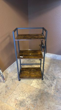 Shelf with outlet